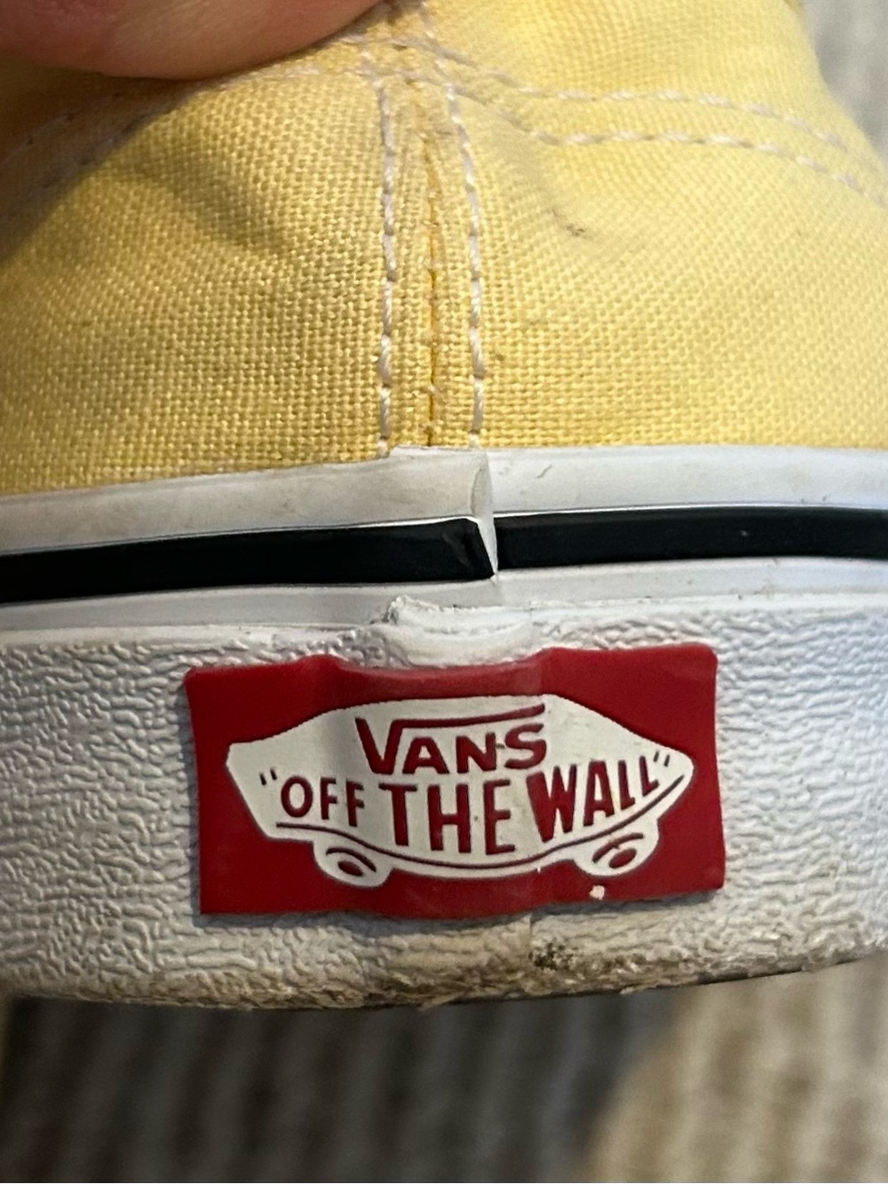Vans Authentic Yellow Canvas Low-Top Sneaker - women 8 / men 6.5 - Picture 10 of 11